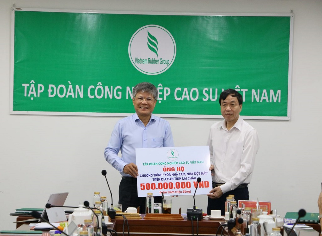 VRG hỗ trợ tỉnh Lai Châu 500 triệu đồng thực hiện chương trình “Xóa nhà tạm, nhà dột nát”